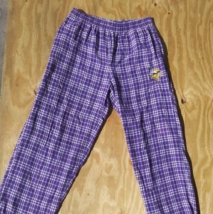 Minnesota Vikings Plaid Pajama Pants Size Large 14